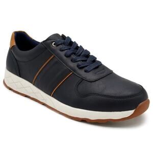 Aston Marc Men’s Hart Casual Court Sneaker Shoes Navy Size 11
